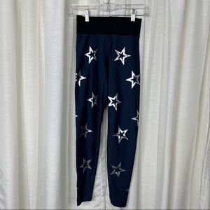 Ultracor knockout star print navy blue leggings
